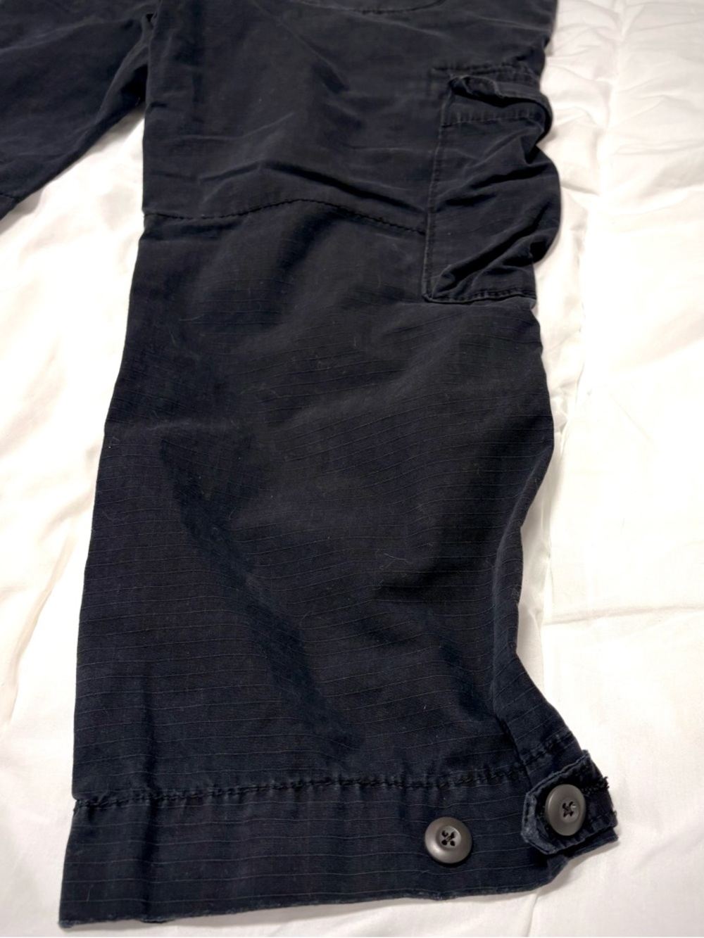 Polo Ralph Lauren Jeans Low Rise Cargo Bermuda Shorts Black Utility Women's 4 - Picture 5 of 11